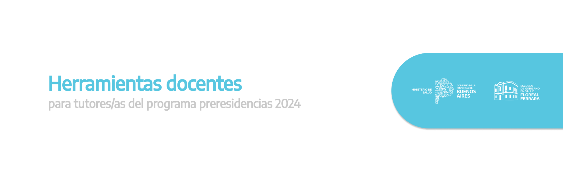 Herramientas docentes para tutores/as del programa preresidencias 2024