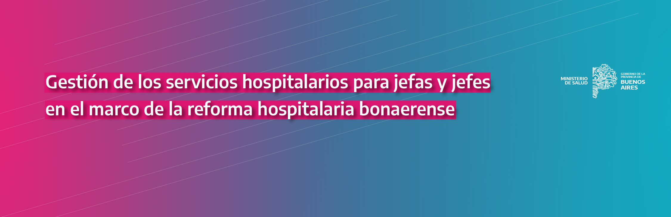  Gestión de los servicios hospitalarios para jefas y jefes en el marco de la Reforma Hospitalaria bonaerense 2024